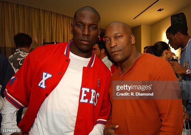 Tyrese and John Singleton during Reebok NFL Players Rookie Premiere Presented by 989 Sports at LA Coliseum in Los Angeles, California, United States.
