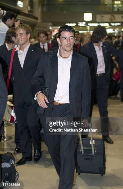 Lucio during Bayern Munchen Arrives in Japan for the FC Bayern Munchen Japan Tour 2005 at Narita International Airport in Narita, Japan.