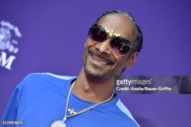 Snoop Dogg attends the Premiere of MGM's "The Addams Family" at Westfield Century City AMC on October 06, 2019 in Los Angeles, California.