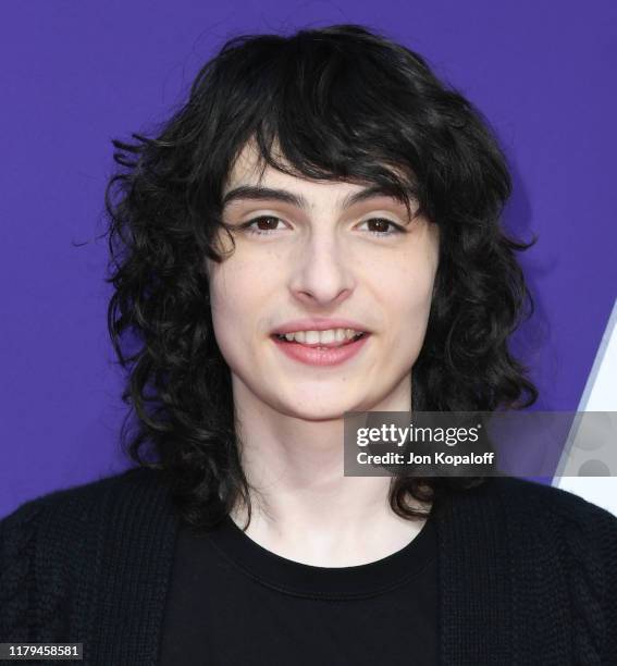 Finn Wolfhard attends the premiere of MGM's "The Addams Family" at Westfield Century City AMC on October 06, 2019 in Los Angeles, California.