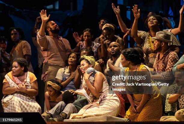 South African soprano Golda Schultz performs at the final dress rehearsal prior to the premiere of the new Metropolitan Opera, Dutch National Opera,...