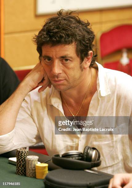 Patrick Bruel during 2004 World Poker Tour - Grand Prix de Paris - Day 2 at Aviation Club de France in Paris, France.