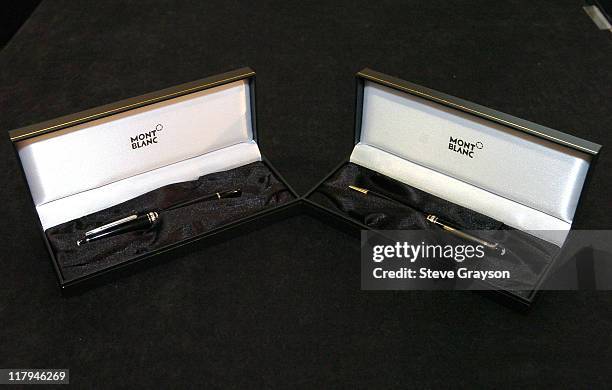 Mont Blanc pens used to sign the deal will be auctioned off for charity.