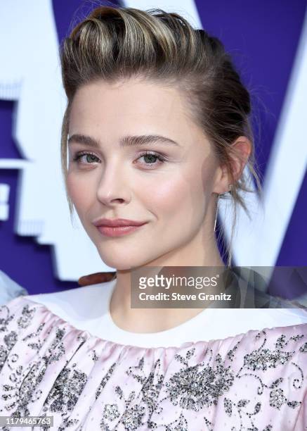 Chloë Grace Moretz arrives at the Premiere Of MGM's "The Addams Family" at Westfield Century City AMC on October 06, 2019 in Los Angeles, California.