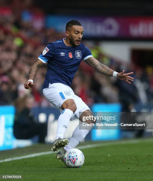 Huddersfield Town's Danny Simpson during the Sky Bet Championship match between Brentford and Huddersfield Town at Griffin Park on November 2, 2019...