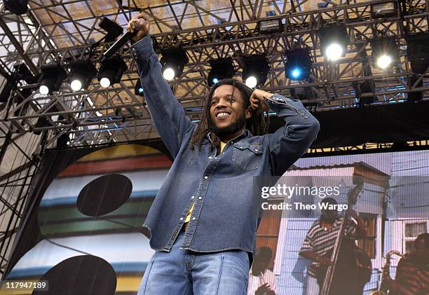 Stephen Marley during LIVE 8 - Philadelphia - Show at Philadelphia Museum of Art in Philadelphia, Pennsylvania, United States.