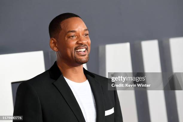 Will Smith attends Paramount Pictures' premiere of "Gemini Man" on October 06, 2019 in Hollywood, California.