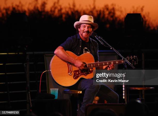 Eddie Vedder performs onstage during ROCK4EB! at Private Residence on October 06, 2019 in Malibu, California.