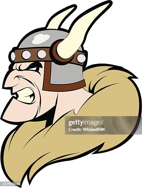 viking warrior - mount thor stock illustrations