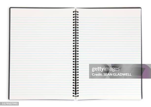 open note pad - notizbuch stock-fotos und bilder