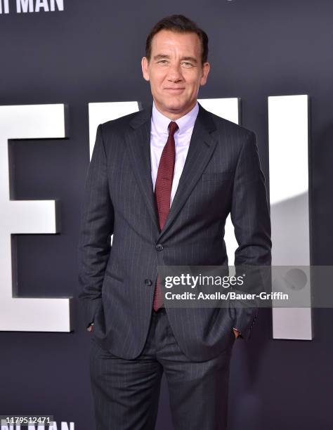 Clive Owen attends Paramount Pictures' Premiere of "Gemini Man" on October 06, 2019 in Hollywood, California.