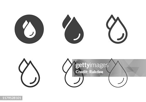 Water Drop Icons - Multi Series Water Drop Icons - Multi Series