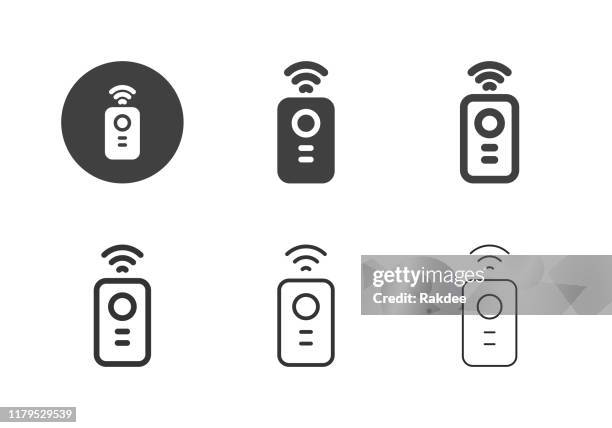 illustrazioni stock, clip art, cartoni animati e icone di tendenza di icone di controllo remoto - serie multi - pannello di controllo