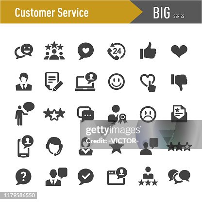 Icônes de service à la clientèle - Big Series Icônes de service à la clientèle - Big Series