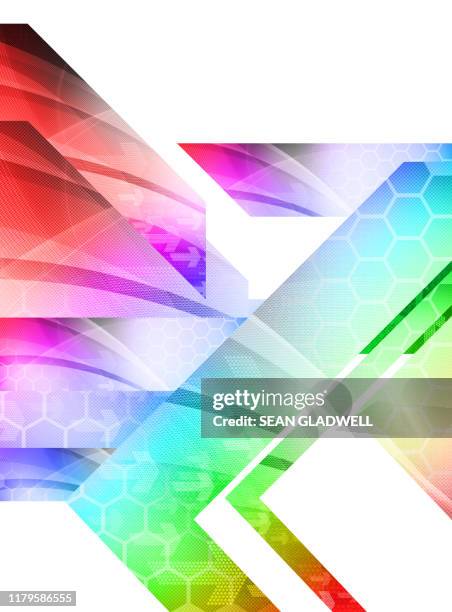 colourful digital design - corporate media modern bright stockfoto's en -beelden