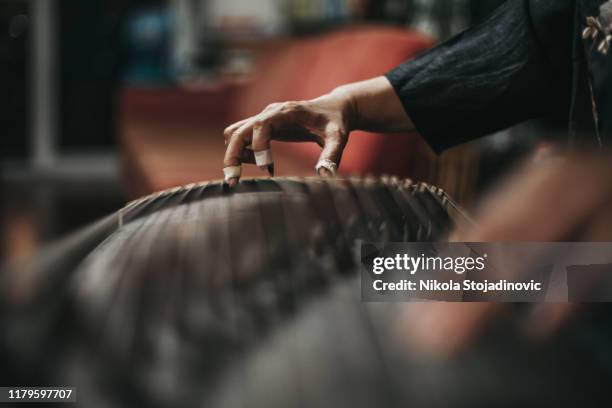 japanese harp, koto, instrument - zither stock pictures, royalty-free photos & images