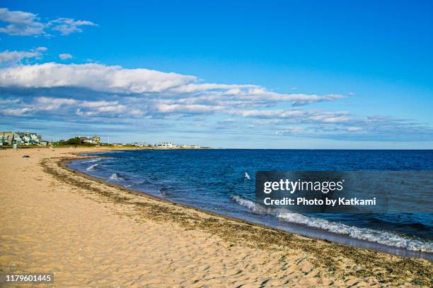 ocean beach coastline in falmouth, ma - massachusetts beach stock pictures, royalty-free photos & images