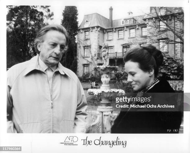 George C. Scott rents old Victorian Mansion from Trish Van Devere in a scene from the film 'The Changeling', 1980.