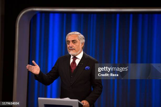 At the the network TOLO televised debate Dr. Abdullah Abdullah with Gulbuddin Hekmatyar head of Party for the Islamic unity of Afghanistan . The...