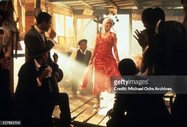 Margaret Avery performs in a scene from the film 'The Color Purple', 1985.