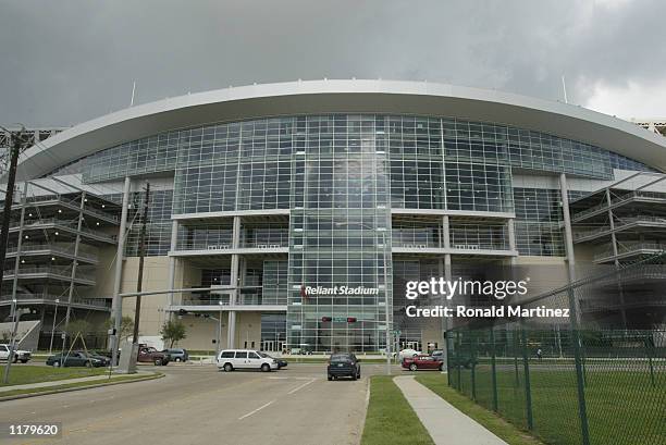 General view of the exterior of the stadium during training camp of the Houston Texans on July 22, 2002 at Reliant Park in Houston, Texas.