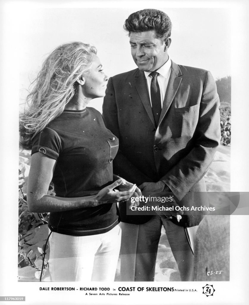 Elga Andersen with Dale Robertson in a scene from the film 'Coast of ...