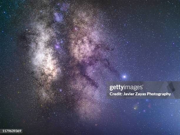 milky way galactic centre - jupiter florida fotografías e imágenes de stock