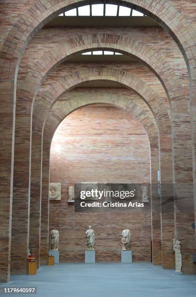 Interior of the National Museum of Roman Art of Merida, Badajoz, Spain