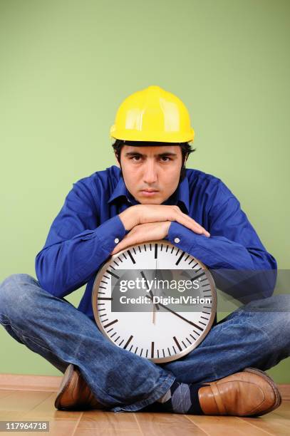 Construction Worker Sad Upset Photos and Premium High Res Pictures ...