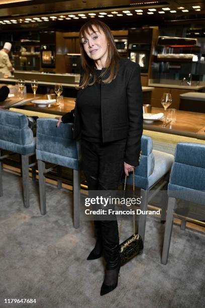 Babeth Djian attends the "Soirée D'Inauguration de PAVYLLON - Yannick Alléno" at Pavillon Ledoyen on October 07, 2019 in Paris, France.