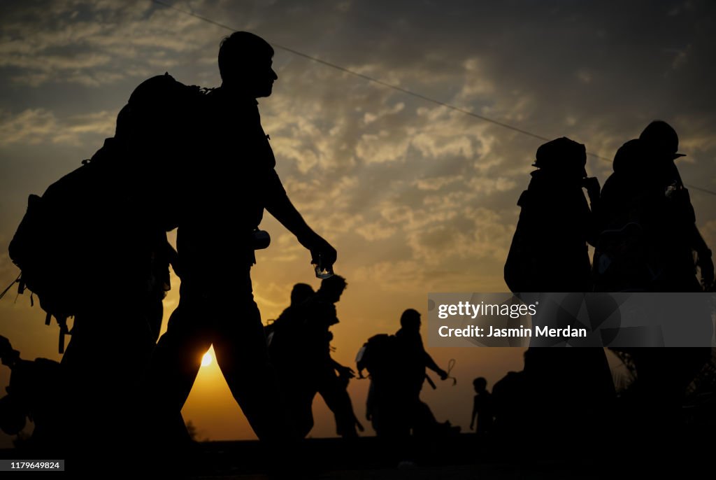 Immigrants walking for hope in better future