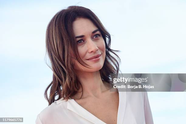 Actress Olga Kurylenko attends photocall of 'The Room' on October 07, 2019 in Sitges, Spain.