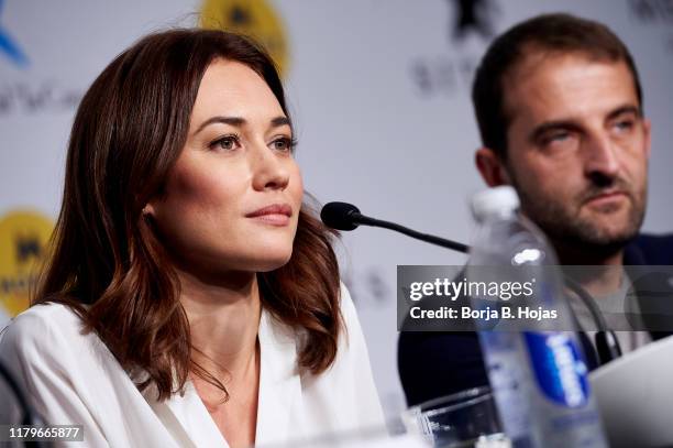 Actress Olga Kurylenko during press conference of 'The Room' on October 07, 2019 in Sitges, Spain.
