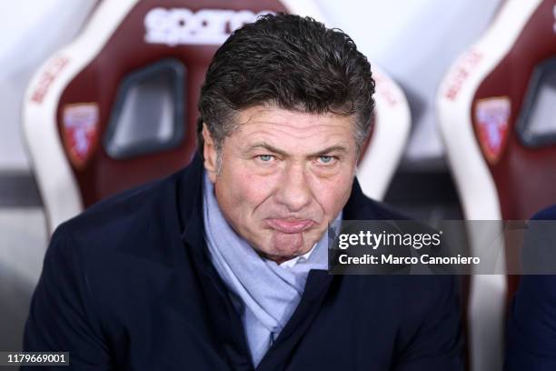 Walter Mazzarri, head coach of Torino FC, looks on before the Serie A match between Torino FC and Juventus Fc. Juventus Fc wins 1-0 over Torino Fc.