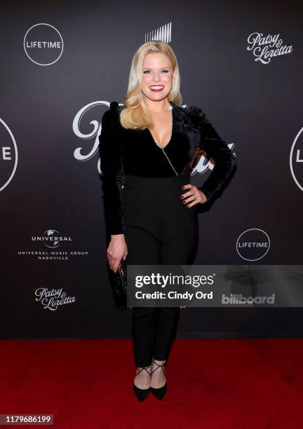 Megan Hilty attends Lifetime Presents A Special Screening And Reception for "Patsy & Loretta" at Carnegie Hall on October 07, 2019 in New York City.