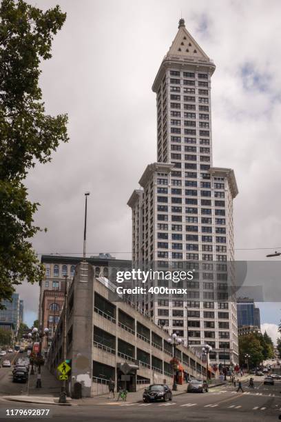 seattle - smith tower bildbanksfoton och bilder