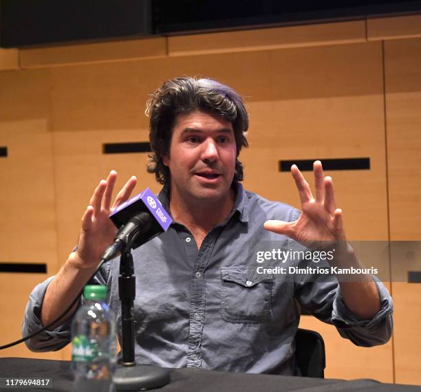 Chandor attends 57th New York Film Festival - NYFF Live: WGA Talk at Elinor Bunin Munroe Film Center on October 07, 2019 in New York City.