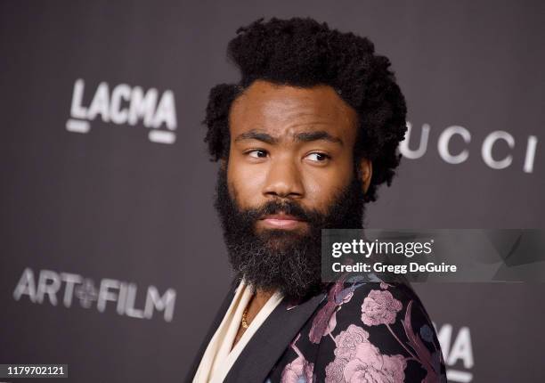 Donald Glover arrives at the 2019 LACMA Art + Film Gala Presented By Gucci on November 2, 2019 in Los Angeles, California.