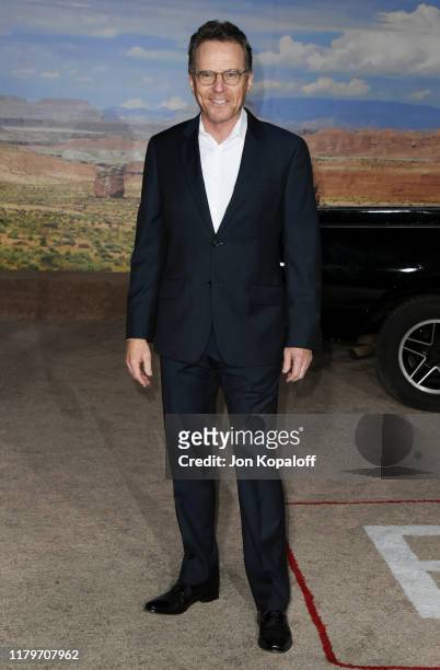 Bryan Cranston attend the premiere of Netflix's "El Camino: A Breaking Bad Movie" at Regency Village Theatre on October 07, 2019 in Westwood,...