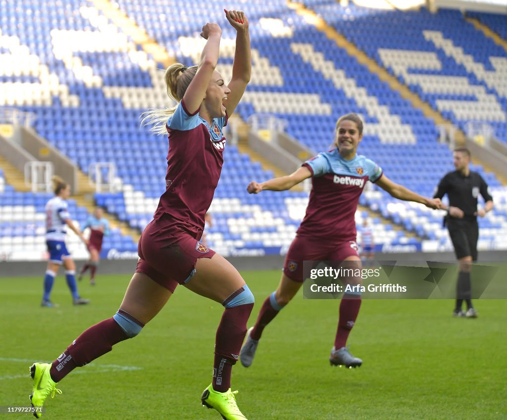 Reading Women v West Ham United Women - FA WSL Continental Cup