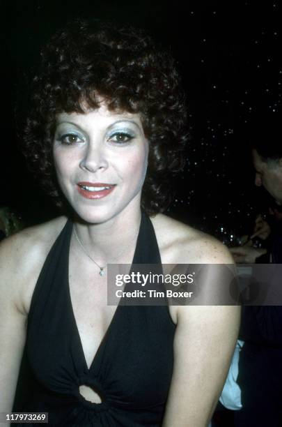 Close-up portrait of Argentinian exotic dancer Fanne Foxe as she attends a performance of the cabaret show 'Pouff' at La Vie En Rose, New York, New...