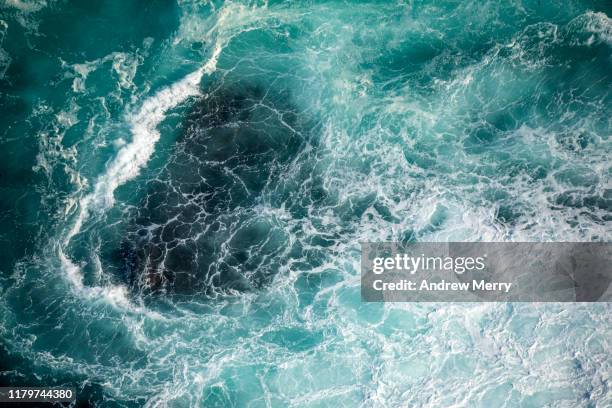 turquoise green blue rough surf sea water waves, australia - australia storm stock pictures, royalty-free photos & images