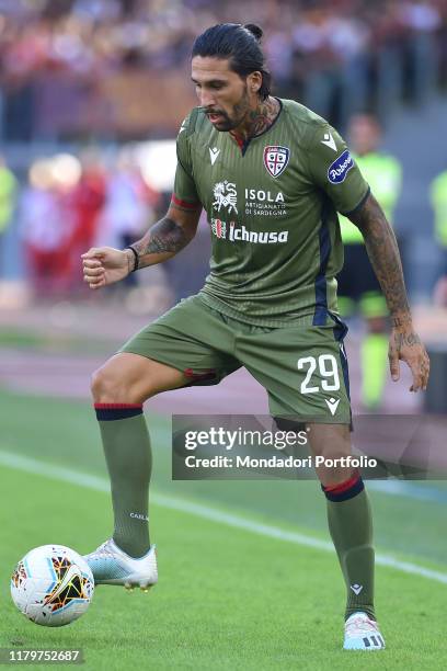 Cagliari football player Lucas Castro during the match Roma-Cagliari in the Olimpic stadium. Rome October 06th, 2019