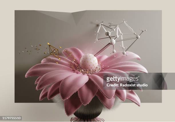 Beautiful pink design flower