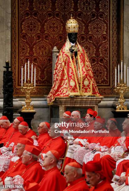 Consistory for the creation of five new cardinals chaired by Pope Francis . Vatican City, 28th June 2017