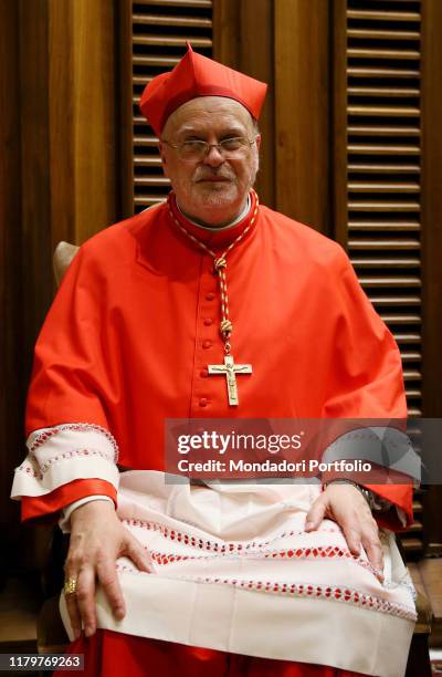 Consistory for the creation of five new cardinals chaired by Pope Francis . The catholic Cardinal and Bishop Anders Arborelius. Vatican City, 28th...