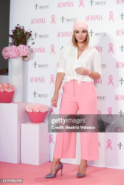 Chenoa attends Ausonia Against Breast Cancer event at the Espacio AECC on October 08, 2019 in Madrid, Spain.