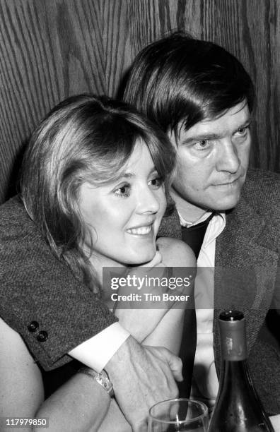 At the US Steak House, married British actors Cheryl Kennedy and Tom Courtenay attend the opening night party for the play 'Otherwise Engaged' , New...