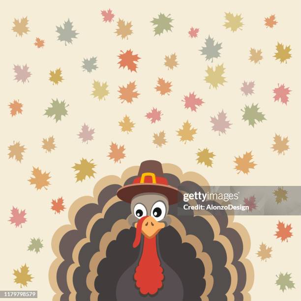 thanksgiving card design - november 2019 stock illustrations