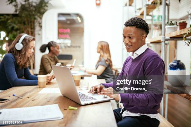 talented african computer programmer working with blockchain technologies - programmer team stock pictures, royalty-free photos & images